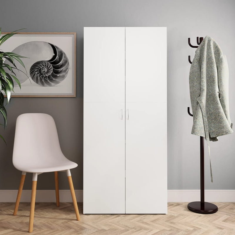 Load image into Gallery viewer, VidaXL Schoenenkast 80x35,5x180cm bewerkt hout wit sonoma eikenkleurig
