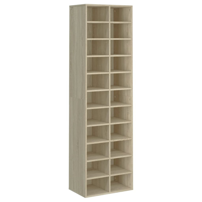 Load image into Gallery viewer, VidaXL Schoenenkast 54x34x183 cm bewerkt hout sonoma eikenkleurig
