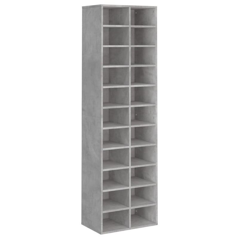 Load image into Gallery viewer, VidaXL Schoenenkast 54x34x183 cm bewerkt hout betongrijs
