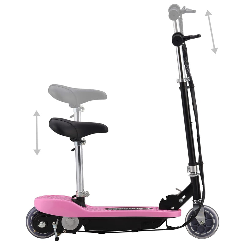 Load image into Gallery viewer, Vidaxl step elektrisch met zitje 120 w roze
