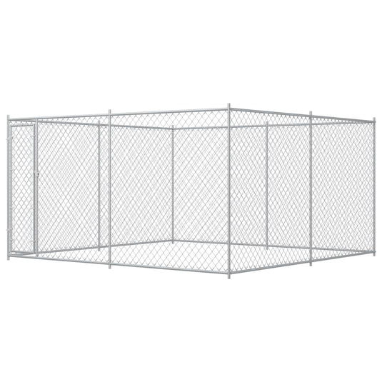 VidaXL Hondenkennel voor buiten 383x383x185 cm