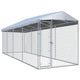 VidaXL Hondenkennel voor buiten met dak 760x190x225 m