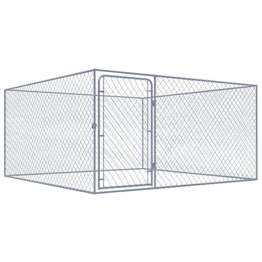 Vidaxl hondenkennel voor buiten 2x2x1 m gegalvaniseerd staal
