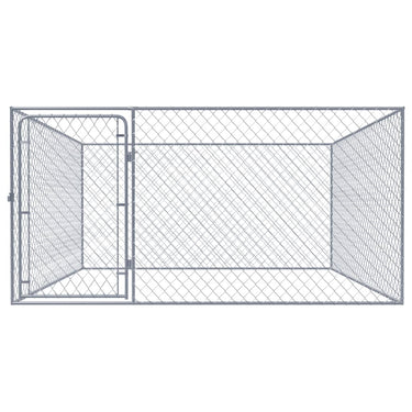 Vidaxl hondenkennel voor buiten 2x2x1 m gegalvaniseerd staal