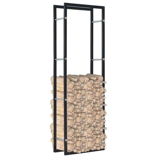 Vidaxl haardhoutrek 50x20x150 cm staal zwart