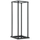 Vidaxl haardhoutrek met basis 37x37x113 cm staal zwart