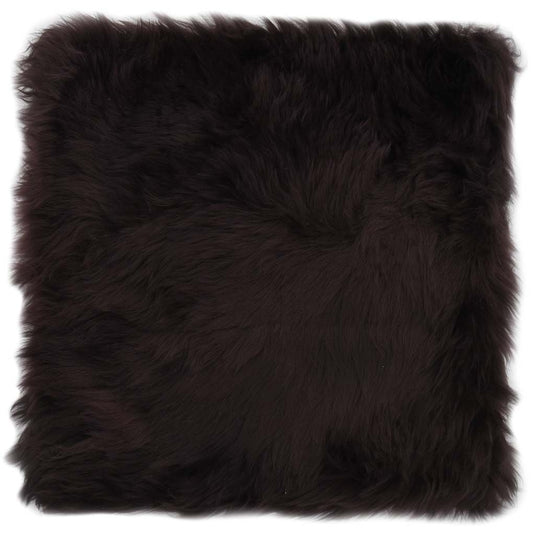 Vidaxl stoelkussens 2 st 40x40 cm echt schapenvacht bruin
