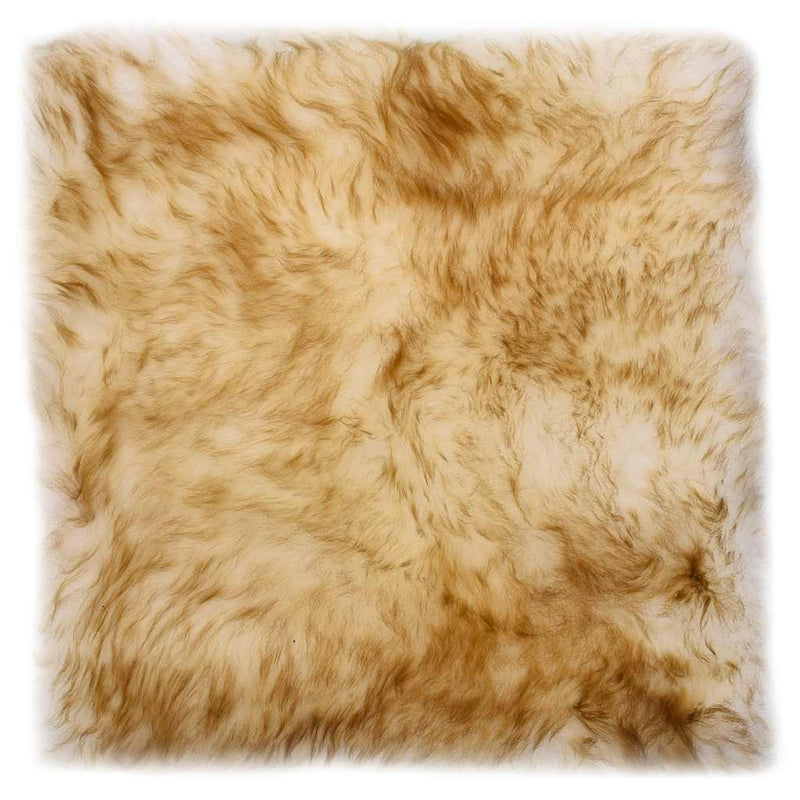 Load image into Gallery viewer, Vidaxl stoelkussens 2 st 40x40 cm echt schapenvacht gemêleerd bruin

