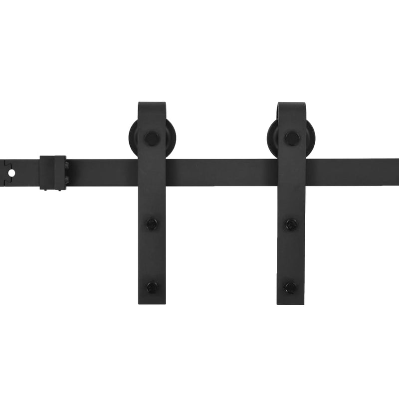 Load image into Gallery viewer, Vidaxl doos met onderdelen voor schuifdeur skien 183 cm staal zwart
