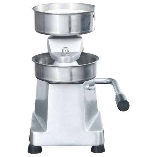 VidaXL Hamburgerpersmachine met 500 scheidingsbladen 10 cm aluminium