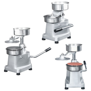 Vidaxl hamburgerpersmachine met 500 scheidingsbladen 10 cm aluminium