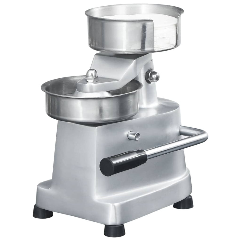 Load image into Gallery viewer, Vidaxl hamburgerpersmachine met 500 scheidingsbladen 13 cm aluminium
