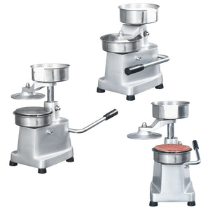 Vidaxl hamburgerpersmachine met 500 scheidingsbladen 13 cm aluminium