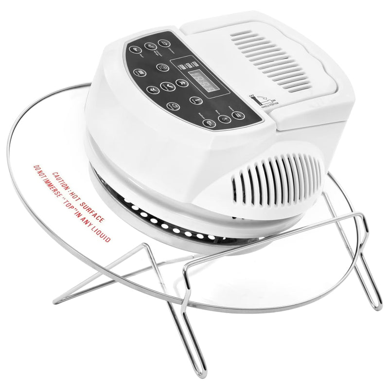 Load image into Gallery viewer, Vidaxl heteluchtoven met uitbreidingsring en timer 1400 w 17 l
