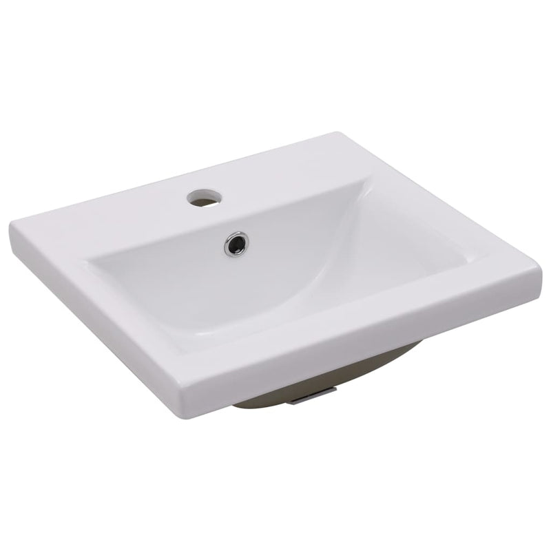 Load image into Gallery viewer, Vidaxl inbouwwastafel 42x39x18 cm keramiek wit
