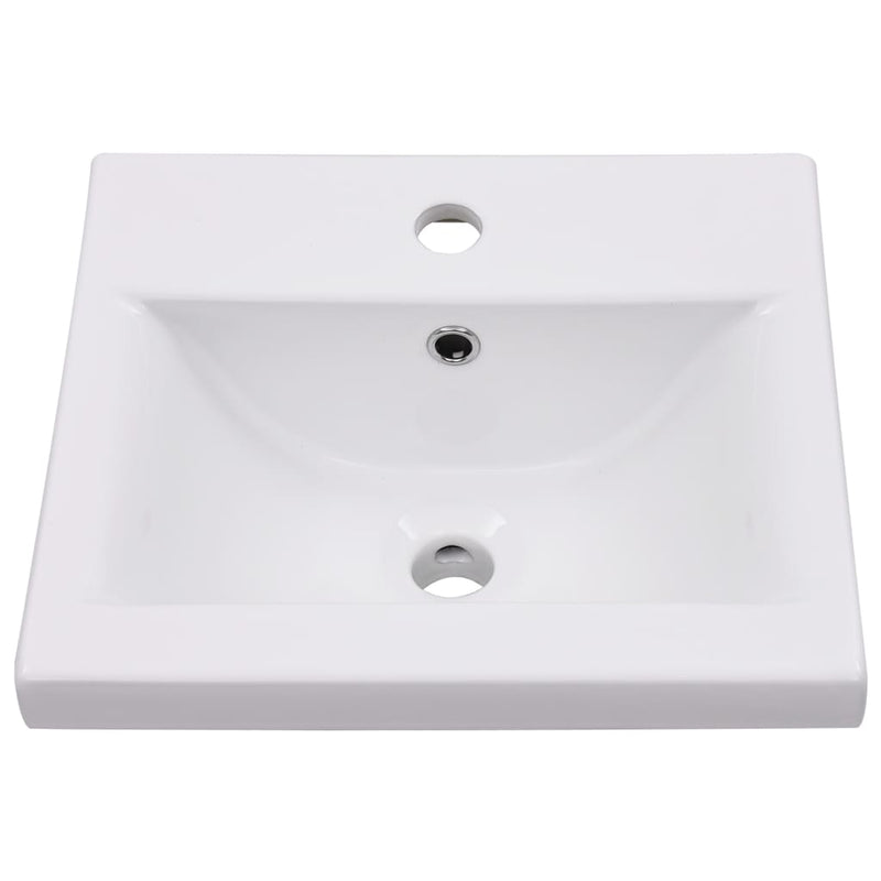 Load image into Gallery viewer, Vidaxl inbouwwastafel 42x39x18 cm keramiek wit
