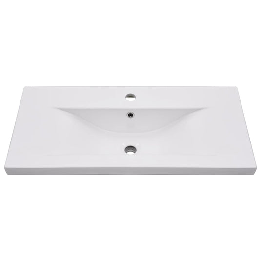 VidaXL Inbouwwastafel 81x39,5x18,5 cm keramiek wit