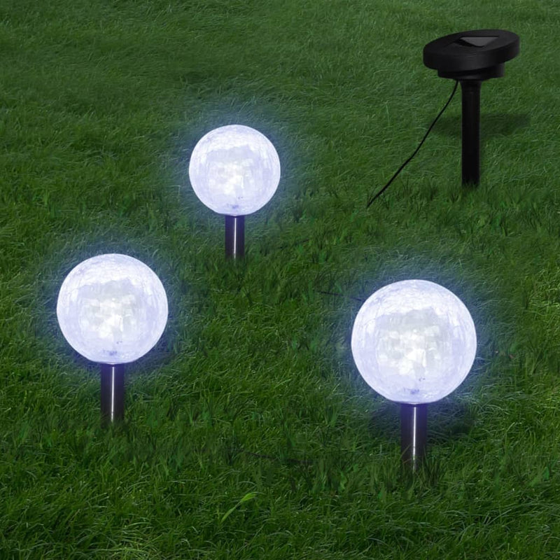 Load image into Gallery viewer, VidaXL Tuinlampen 6 st LED met grondankers en zonnepanelen
