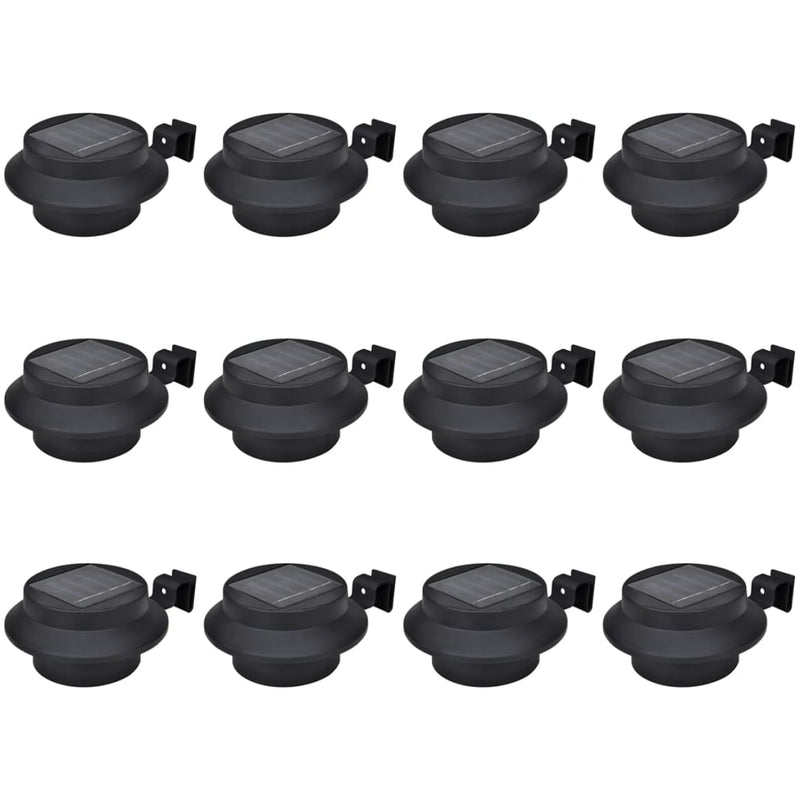 Load image into Gallery viewer, Vidaxl schuttinglampen 12 st solar led zwart
