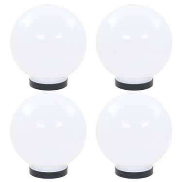 Vidaxl led-bollampen 4 st rond 20 cm pmma