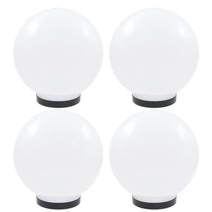 Vidaxl led-bollampen 4 st rond 25 cm pmma