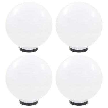 Vidaxl led-bollampen 4 st rond 30 cm pmma