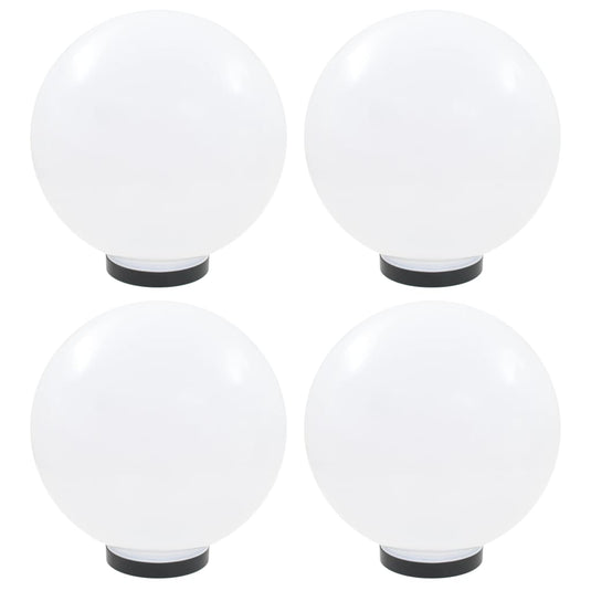 VidaXL LED-bollampen 4 st rond 30 cm PMMA