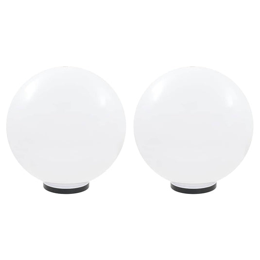 Vidaxl led-bollampen 2 st rond 50 cm pmma