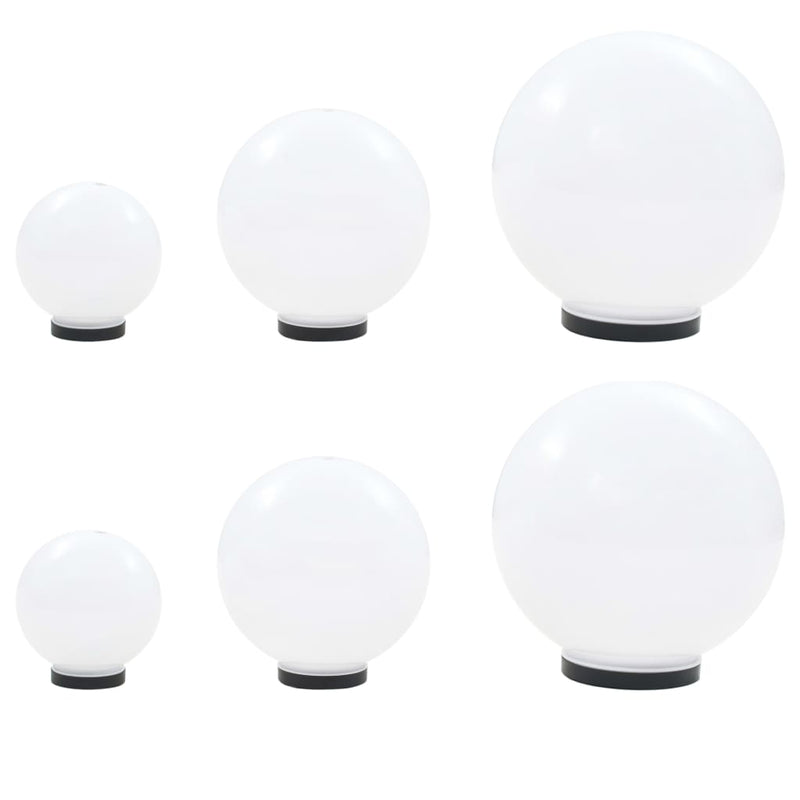 Load image into Gallery viewer, Vidaxl 6-delige led-bollampenset rond 20 30 40 cm pmma
