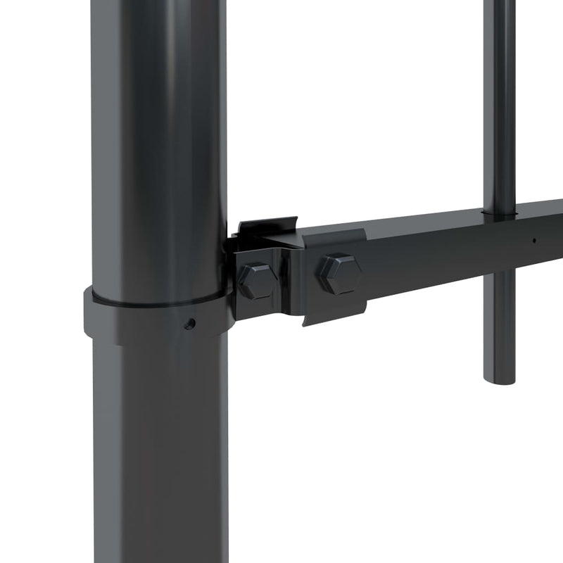 Load image into Gallery viewer, VidaXL Tuinhek met speren bovenkant 6,8x1,5 m staal zwart

