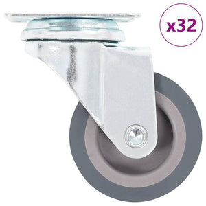 Vidaxl 32 st zwenkwielen 50 mm