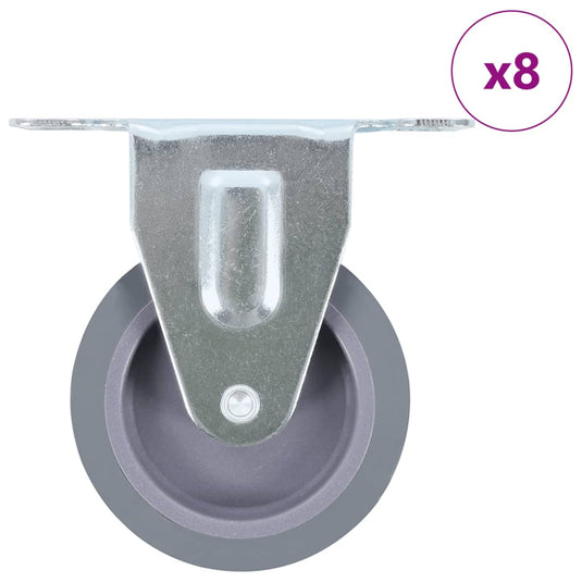 Vidaxl 8 st wielen vast 75 mm