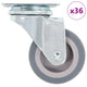 Vidaxl 36 st zwenkwielen 50 mm