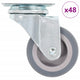 Vidaxl 48 st zwenkwielen 50 mm