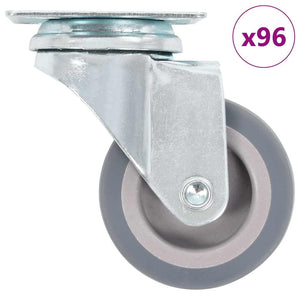 Vidaxl 96 st zwenkwielen 50 mm