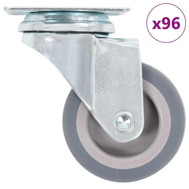 Vidaxl 96 st zwenkwielen 50 mm