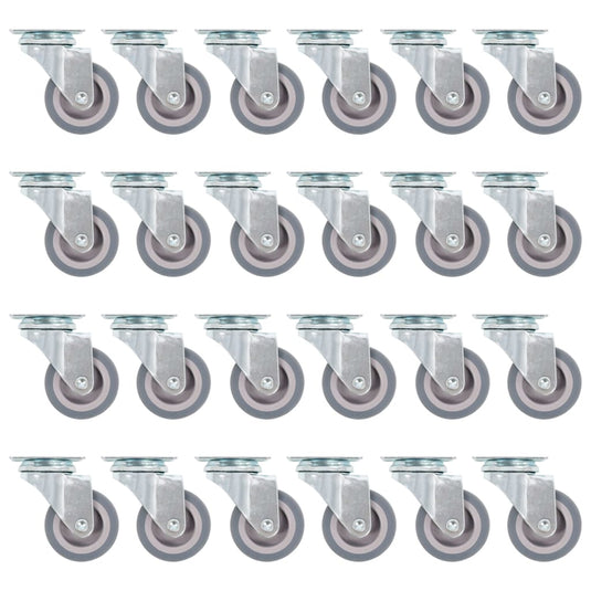 VidaXL 144 st Zwenkwielen 50 mm