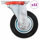 Vidaxl 32 st zwenkwielen 100 mm