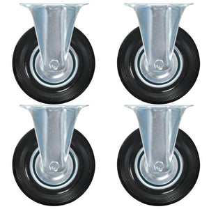 VidaXL 16 st Wielen vast 125 mm