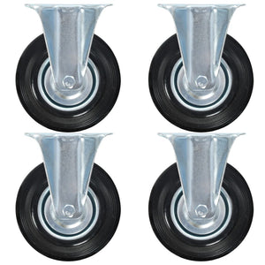 VidaXL 24 st Wielen vast 125 mm