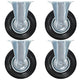 VidaXL 24 st Wielen vast 125 mm