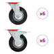 Vidaxl 12 st zwenkwielen 125 mm