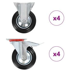 Vidaxl 8 st wielen 160 mm