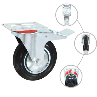 Vidaxl 8 st wielen 160 mm