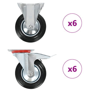 Vidaxl 12 st wielen 160 mm