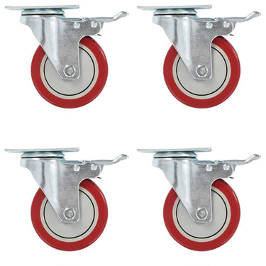 Vidaxl zwenkwielen 12 st 100 mm