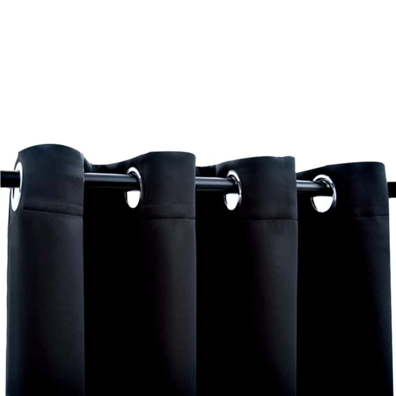 Load image into Gallery viewer, Vidaxl gordijn verduisterend met metalen ringen 290x245 cm zwart
