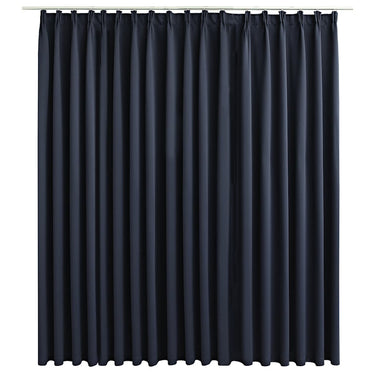 Vidaxl gordijn verduisterend met haken 290x245 cm antraciet