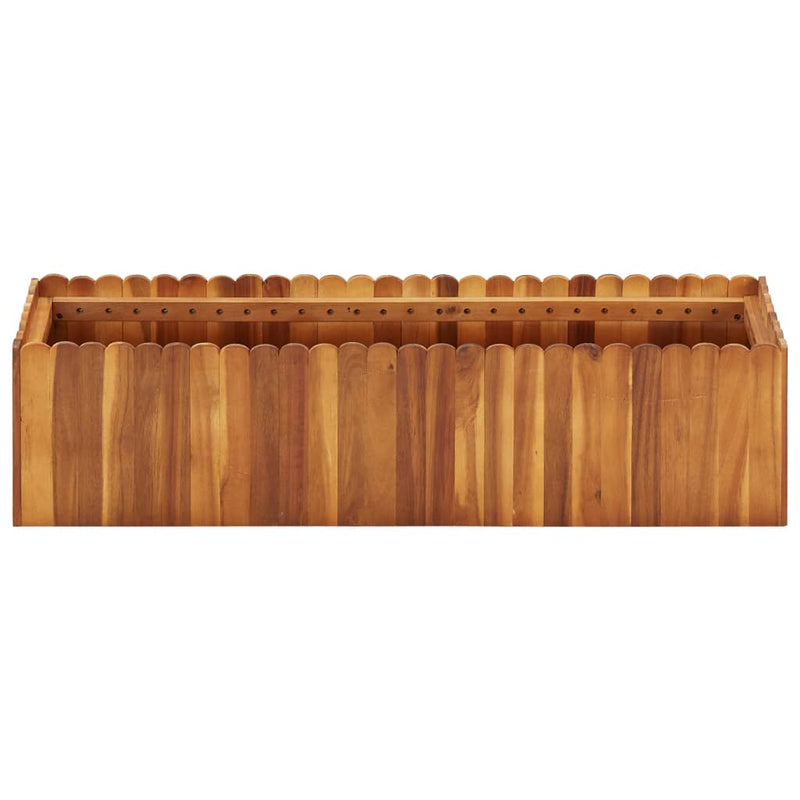 Load image into Gallery viewer, Vidaxl plantenbak verhoogd 100x30x25 cm massief acaciahout
