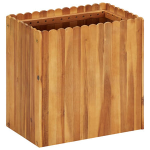 Vidaxl plantenbak verhoogd 50x30x50 cm massief acaciahout